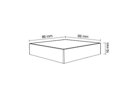 RGB-CCT draadloze opbouw schakelaar 2.4G 4-zones zwart