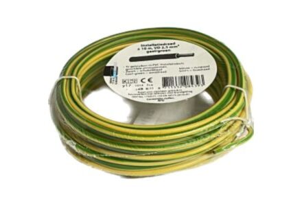 VD kabel 2,5mm² 10m rol - Aarddraad