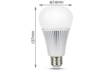 RGB-CCT LED E27 GLS 9W RF 2.4G