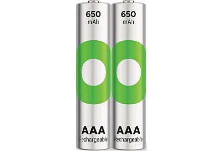 GP NiMH Oplaadbare AAA-batterijen 650mAh 2-pack