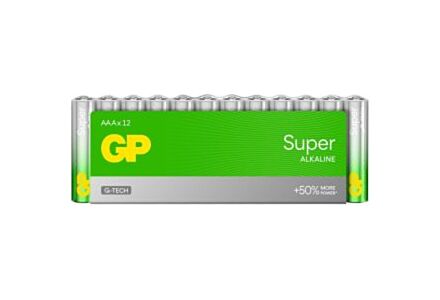 GP Super Alkaline AAA Batterijen (12-Pack)