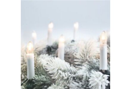 Kaarsverlichting 16 leds warm wit 400cm voor binnen