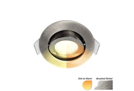 LED inbouwspot 5W DimToWarm 62mm 36gr rond verstelbaar geschuurd staal