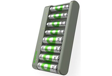 GP Batterijlader USB 6H met 4xAAA en 4xAA batterij