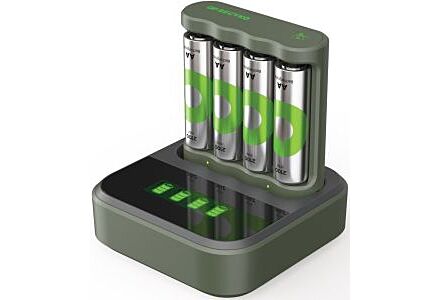 GP Batterijlader USB 6H met 4x2100mA AA batterij + Dock