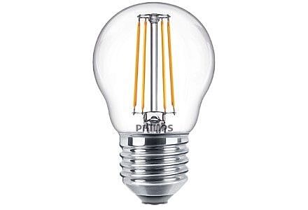 Philips LED Kogel E27 4,3-40W Helder Filament