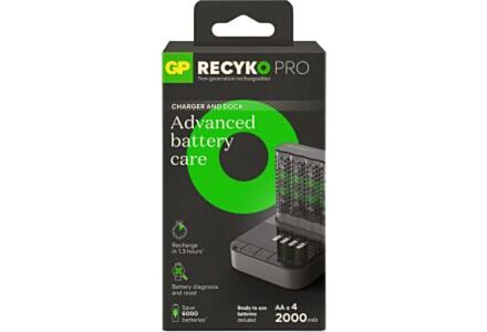 GP Batterijlader USB 1,3H met 4xAA 2100mAh