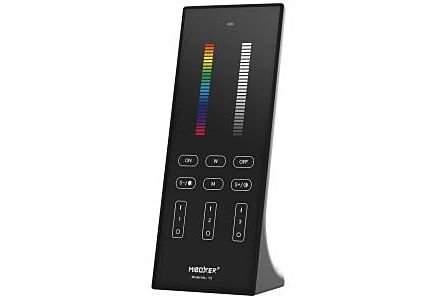 RGB-CCT afstandsbediening 2.4G 3-zones zwart staand model