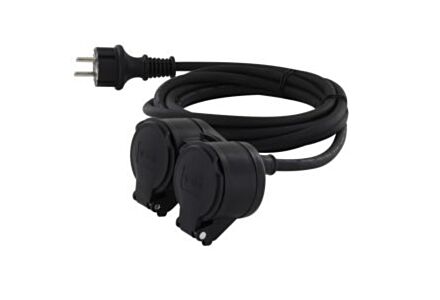 Chacon Verlengsnoer 5m Rubber IP44