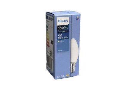 Philips LED Kaarslamp E14 2,2W 2700K Filament
