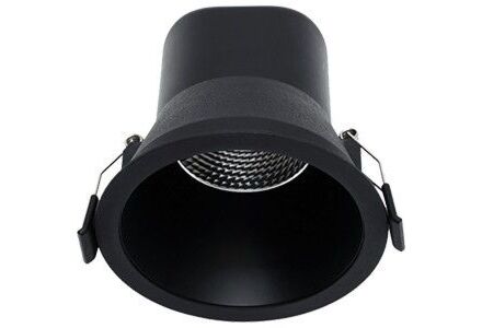 LED downlighter reflector 6W 3000K dimbaar zwart
