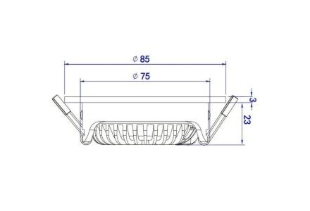 EcoDim LED Spot 5W Verstelbaar IP54 Wit