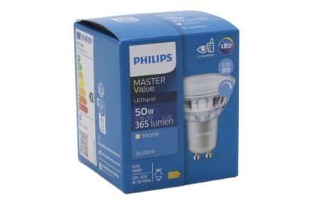 Philips LED spot GU10 dimbaar 3000K - Energiebesparend