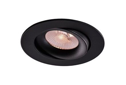 LED inbouwspot 8,2W DimToWarm 96mm rond verstelbaar zwart