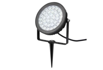 RGB-CCT LED tuinspot IP65 25W rond zwart