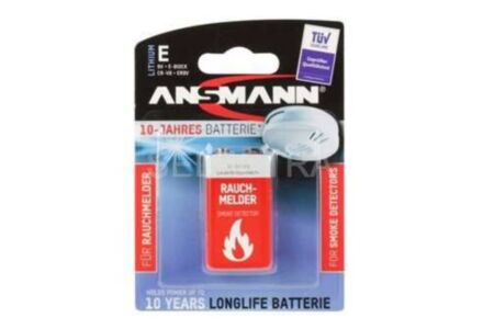 batterij rookmelder 9V smoke detector PP3 5021023-01 Lithium