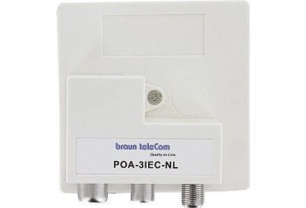 Coax opdruk verdeler 3-voudig IEC - TV-DATA-RADIO