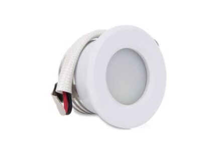 LED mini inbouwspot 1,5W 2700K 37mm 60gr rond vast wit