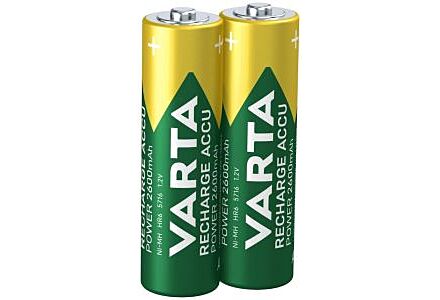 Varta NiMH oplaadbare batterij AA 2600mA blister(2)