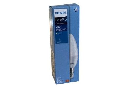 Philips LED Kaarslamp E14 2,8-25W 2700K Mat