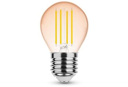 Modee LED kogel E27 4-28W 1800K filament amber dimbaar