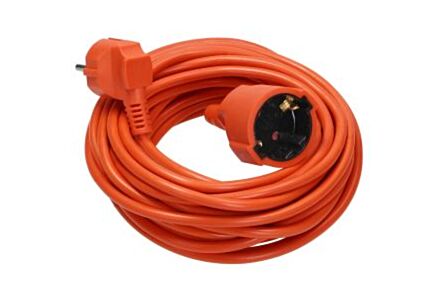 Verlengsnoer PVC oranje 3x1qmm 30m