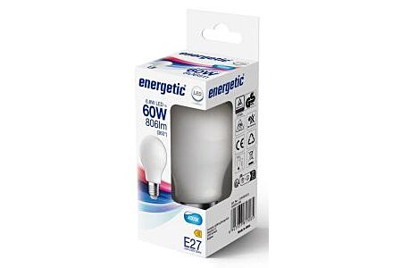 Energetic LED GLS E27 6,8W - 60W, 4000K