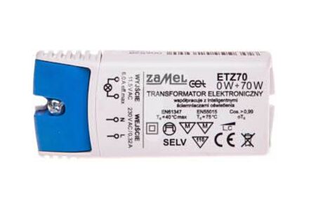trafo 0-70w halogeen led 12v 230v 70va etz70 lampen driver zamel
