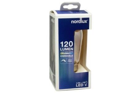 Nordlux LED ST64 E27 Retro Gold Dimbaar Lamp