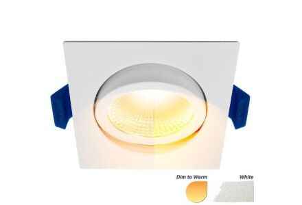 LED inbouwspot 5W DimToWarm 85mm 36gr vierkant verstelbaar wit