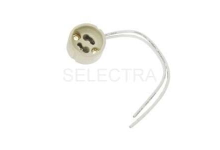 fitting gu10 gz10 halogeen led 230v porselein 20cm snoer 9251900 lamphouder