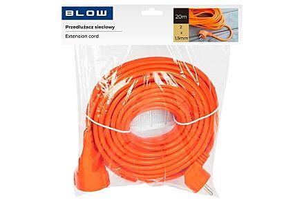 Blow Verlengsnoer Oranje 20m - Ongeaard PVC Kabel