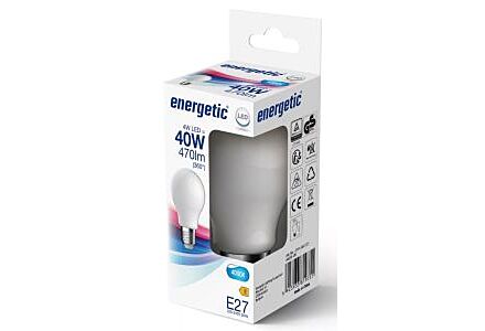Energetic LED GLS E27 4-40W Mat Glas Lamp