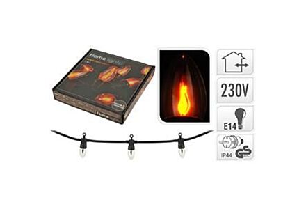 Vlamverlichting grote kaars 10 lamps - lengte 420cm