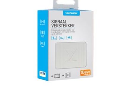 Coax signaal versterker 4-voudig F-connector