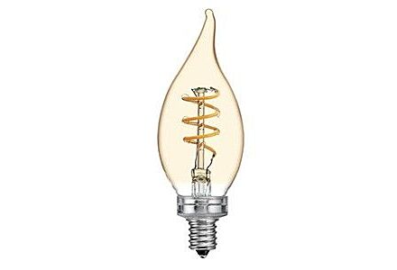 Nordlux LED tipkaars E14 dimbaar goud filament