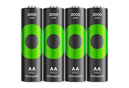 GP NiMH oplaadbare batterij AA 2000mA blister(4)