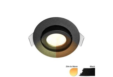 LED inbouwspot 5W DimToWarm 62mm 36gr rond verstelbaar zwart