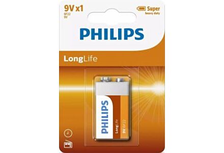 Philips Longlife batterij 9V blister(1)