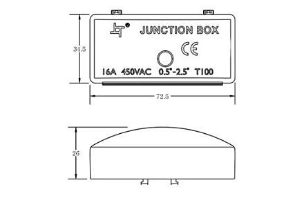Profolux Kabelkoppeling IP20, 3-polige connector