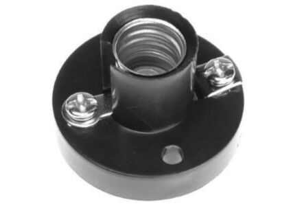 Merkloos Lamphouder E10 Bakeliet Zwart