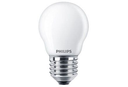 Philips LED Kogel E27 6,5W Mat Filament 2700K