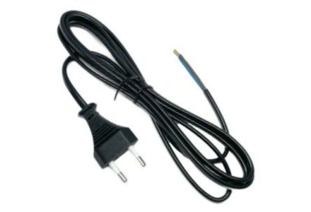 Euro Snoer Zwart PVC 5m- Aansluitsnoer