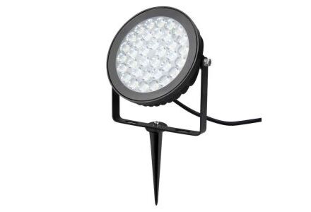 RGB-CCT LED tuinspot IP65 15W rond zwart