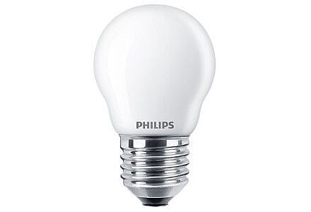 Philips LED Kogel E27 6,5W Mat Filament 2700K