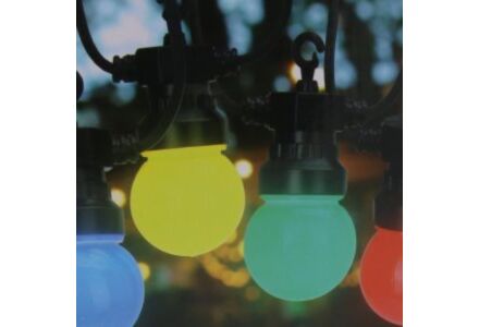 Feestverlichting 20 lampen G50 gekleurd koppelbaar