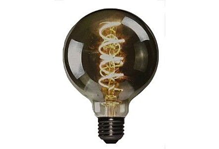 LED Globe G95 E27 4-20W 2200K filament spiraal grey dimbaar