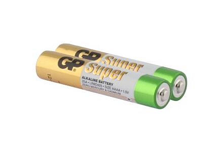 GP Alkaline AAAA Batterij 1.5V Blister (2 stuks)