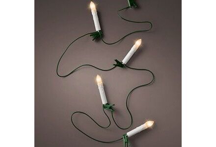 Kaarsverlichting 30 leds warm wit 1160cm voor buiten