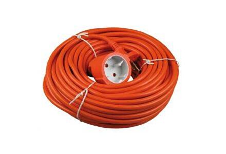 tuinsnoer 20 meter oranje verlengkabel tuin gereedschap 2x1 kerstverlichting